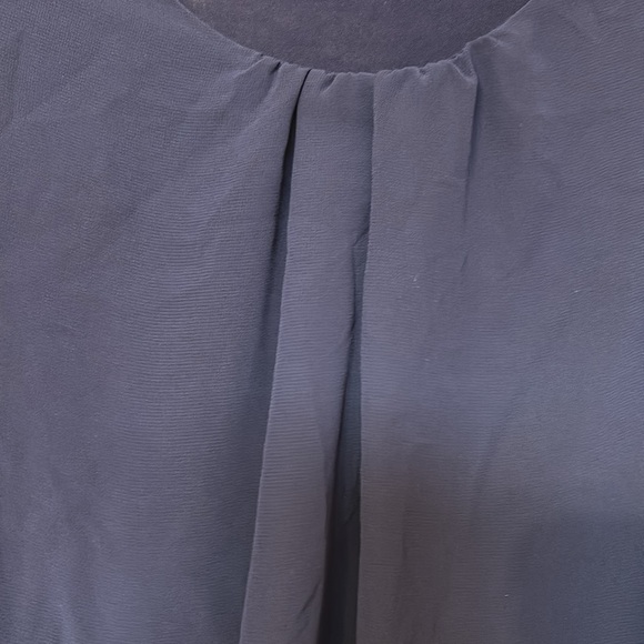 New York & company cobalt blue dress shirt size xtra small - Picture 7 of 7